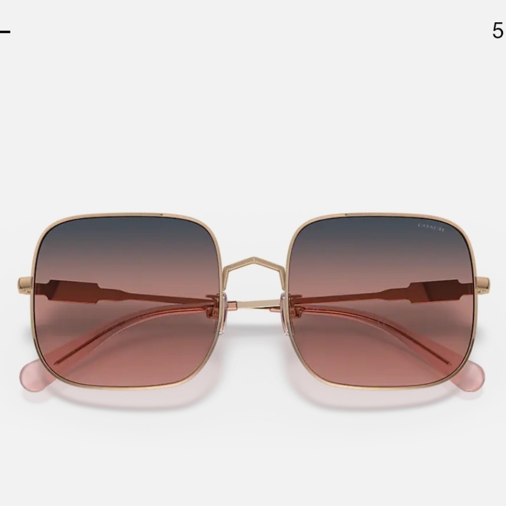 Coach Pink and Gold Sunglasses - Picture 5 of 9